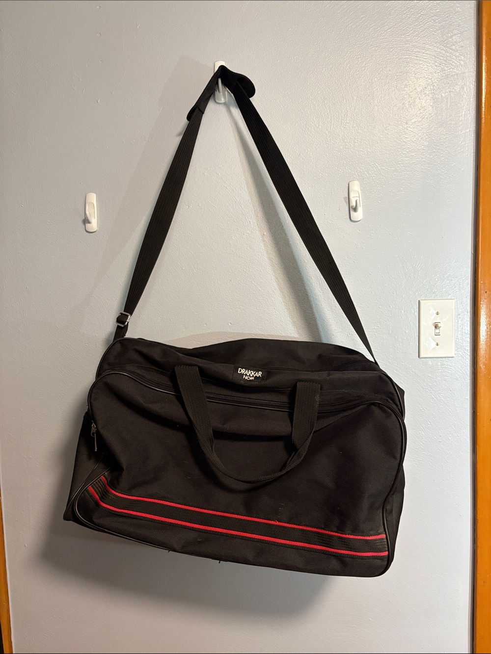 Vintage 90s DRAKKAR noir duffle bag